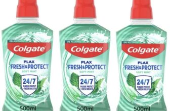 3 x Colgate Plax Soft Mint Mouthwash Alcohol Free 500ml / Triple Action Mouthwash Alcohol Free – Clubcard Price