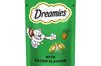 3 x Dreamies Cat Treat Biscuits with Catnip Flavour 60g