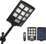 300W Solar Lights Outdoor Waterproof, 150000LM LED Solar Powered Motion Sensor Security Lights, IP65 Wall Lamp Street Light for Garden, Yard, Porch