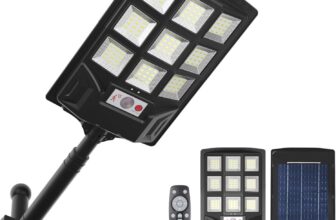300W Solar Lights Outdoor Waterproof, 150000LM LED Solar Powered Motion Sensor Security Lights, IP65 Wall Lamp Street Light for Garden, Yard, Porch