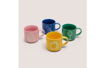 4 Pack Sorrento Wax Resist Mugs