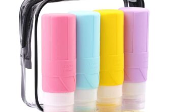 4 Pack of squeezable leak proof of 100ml Silicone Travel Bottles for Toiletries – Sold by FADVAN Beauty / FBA