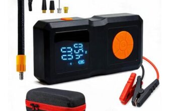4-in-1 Car Jump Starter with Air Compressor, Inflator, Power Bank