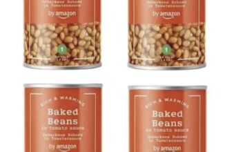 4 x By Amazon Baked Beans in Tomato Sauce (£1.43 / £1.39 S&S) – Prime Members
