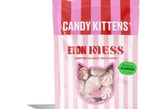 4 x Candy Kittens Vegan Sweets Eton Mess 140g – 4 for 3 (£5.20/£4.80 &S)