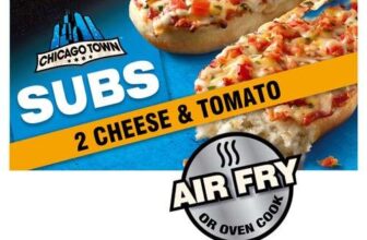 4 x Chicago Town Triple Cheese & Tomato Subs Pizza 250g
