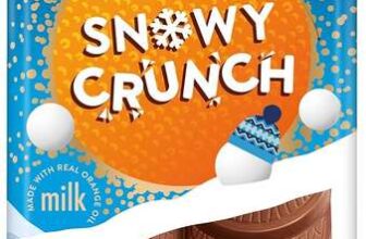 40 Terrys Chocolate Orange Snowy Crunch Bar 90g – Best Before 28/01/2027