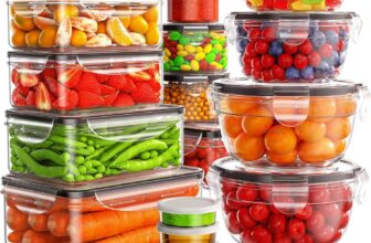40PCS Food Storage Containers with Lids(20 Tubs & 20 Lids), AirtightStackable & Nestable Meal Prep Containers for Kitchen Organization
