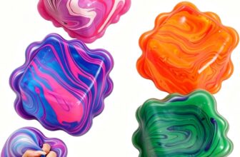 4Pcs Nice Ice Cube Squishy Toys, Ice Cube Stress Balls Colourful Fidget Toys Squishy Stress Cube for Anxiety Relief Sensory Stress Relief Squeeze Toys (A)