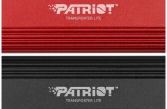 4TB Patriot Transporter Lite Type-C USB 3.2 Gen 2 External Portable SSD Up to 1000MB/s Black/Red at Patriot Memory UK FBA