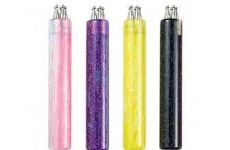 4pcs 5-Petal Nail Art Dotting Pens with 1.8mm Tips
