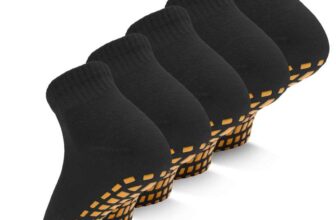 5 Pairs Pilates Yoga Socks for Women with Grips – Non Slip Slipper Socks for Yoga, Dance, Ballet – by yelowenouc FBA