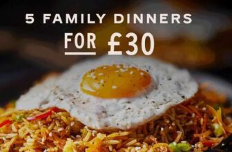 5 dinners for £30 (see ingredients below)