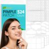 524 Pimple Patches for Face Nose and Body Hydrocolloid Acne Patches and Spot Patches for Large Breakouts and Clusters Fast Absorbing 5 Shapes 10 Sizes for All Skin Types Easy to Apply and Remove