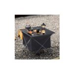 56cm W X 41cm D X 41cm H Foldable Camping Barbecue Aluminum Alloy Table