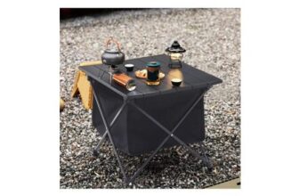 56cm W X 41cm D X 41cm H Foldable Camping Barbecue Aluminum Alloy Table