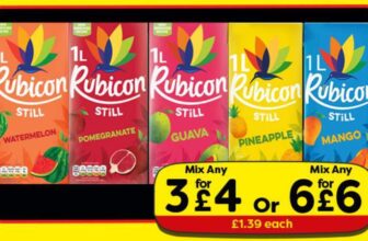 6 x Rubicon Still 1 Litre Juice Drink (Mango / Guava / Pineapple / Pomegranate / Watermelon)