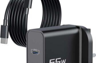 65W USB C Laptop Charger 2m Type C Cable – Sold by USINFLY-EU / FBA