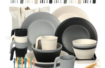 67Pcs Camping Dinner Set for 6 People