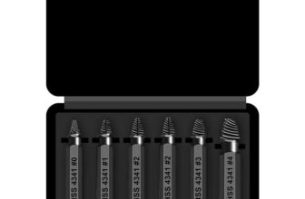 6PCS Damaged Screw Extractor Set with HSS Material Professional Drill Bit Kit for Stripped & Broken Screw Removal Free Delivery £15 Spend