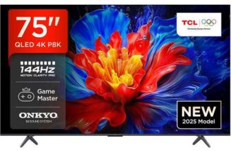 75 TCL 144Hz Smart 4K Ultra HDR QLED TV – 2 year guarantee