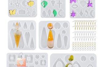 7Pcs Resin Moulds, Earrings Epoxy Resin Silicone Mould