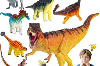 8Pack Dinosaur Building Toys for 3 4 5 6 7 8 Year Old Kids,Slot-Assembly Realistic Dinosaur Building Blocks with Easter Egg for Easter Basket Stuffers,Easter Gifts for Girls,Boys