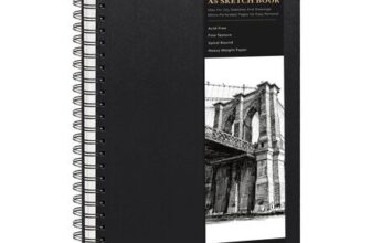 A5 Hardcover Sketchbook, Spiral Bound, 160gsm Paper, 80 Pages