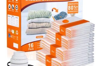 AGPTEK 16-Pack Vacuum Storage Bags with 4 Sizes