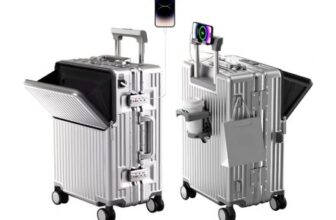 AIWEINY Carry-on Luggage 24in, TSA Lock, 360 Wheels, Aluminum Frame