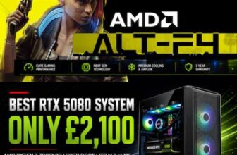 AMD ALT-F4 Gaming PC ( RTX5080 / 7800X3D / 32GB DDR5 / 1TB / 360MM AIO / Windows )