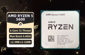 AMD Ryzen 5 5600 CPU AMD R5 5600 Processor 4.4GHz 6-Core (With code) Binary Tech Store