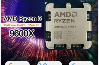 AMD Ryzen 5 9600X Processor 6 Cores/12 Threads Opened never used W/Code PC-Lape
