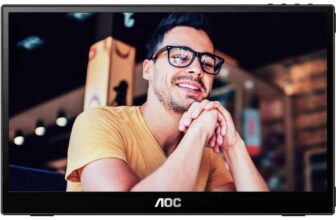 AOC 15.6 Inch 16T3EA Portable Monitor Full HD 1080p 60Hz 4ms USB-C – Excellent Refurbished – Sold by Argos (UK Mainland)