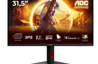 AOC U32G4U 31.5 UHD 160Hz / FHD 320Hz Dual Mode G-Sync Compatible Fast-IPS Gaming Monitor