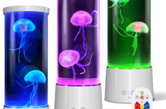 AONESY Jellyfish Lamp Jelly Fish Light Lamp Colour Changing Jellyfish Lave Lamp Mini Jellyfish Aquarium Lamp Mood Lamp Gift for Kids Men Women Home Deco for Room Mood Light for Relax