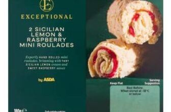 ASDA 2 Sicilian Lemon & Raspberry Mini Roulades