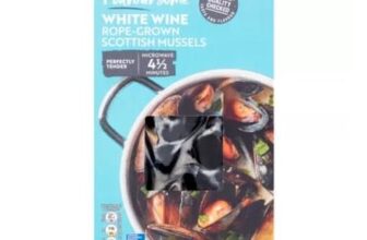 ASDA Flavoursome White Wine Rope-Grown Scottish Mussels 2 X 250g