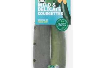 ASDA Mild & Delicate Courgettes 330g