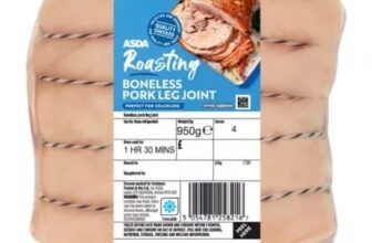 ASDA Roasting Boneless Pork Leg Joint 950g