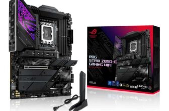 ASUS Intel ROG Strix Z890-E Gaming WiFi ATX motherboard, 18122 power stages, DDR5 slots, PCIe 5.0 w/ full support for next-gen GPUs