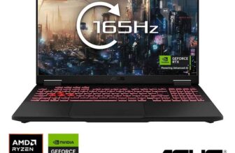 ASUS TUF A16, AMD Ryzen 7, 16GB RAM, 1TB SSD, NVIDIA GeForce RTX 5060, 16 Inch Gaming Laptop, FA608UM-RV010W