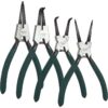 ASelected Circlip Pliers, Set of 4 Snap Ring Pliers Set, 7inch Internal & External Straight & Bent Tip Circlip Pliers