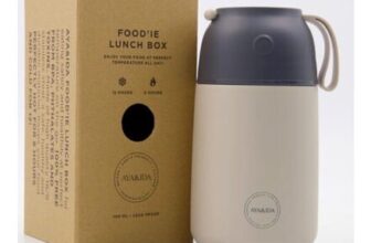 AYA & IDA Cream Beige Reusable Foodie Lunch Box 700ml