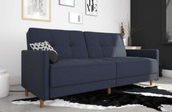 Abel 3 Seater Sofa Bed – Navy Performance
