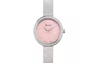 Accurist Ladies Jewellery Silver Stainless Steel Analogue 28mm Watch