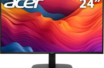 Acer EK241YG 24 FHD Monitor (1920 x 1080) – 120Hz, 1ms, IPS Panel, Adaptive Sync, 99% sRGB, HDMI, VGA