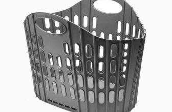 Addis Fold Flat Collapsible Laundry Basket 38L Washing Basket, Dark Grey