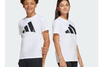 Adidas Kids Essentials Big Logo Shirt White/Black 9-10y