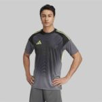 Adidas Mens Tiro 25 Competition Short Sleeve Goalkeeper Jersey Grey/Yellow – Various Sizes Available